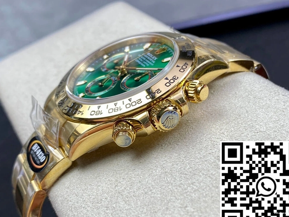 Yellow Dial Green Daytona Gold Rolex M116508-0013 Factory BT 1028